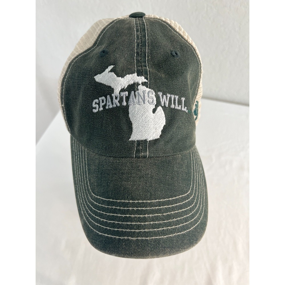Top of the World Trucker Hat Mens OSFA Green Spartans Will Michigan State MSU